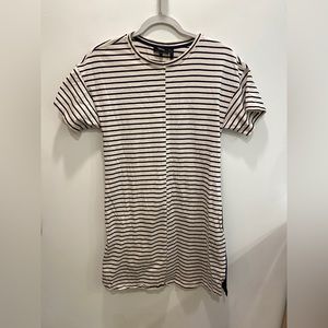 Theory cotton striped t shirt dress